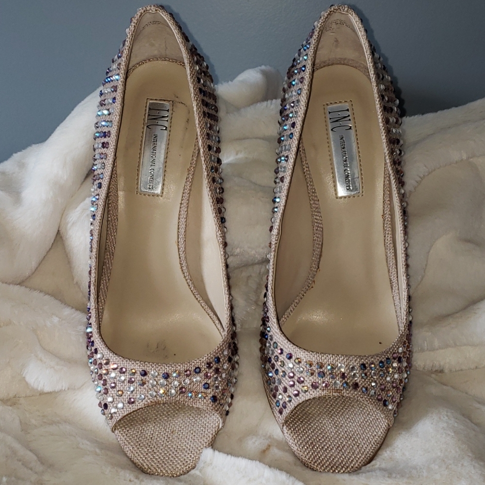 INC Iridescent Crystal Heels - Picture 4 of 6